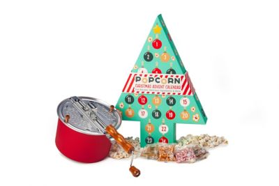 Wabash Valley Farms Christmas Popcorn Advent Calendar Popping Popcorn Gift Set