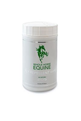 Whole Horse Equine Horse Fly Repellant Wipes, 90-Pack