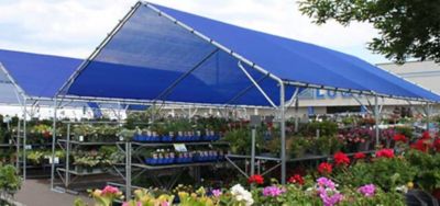 Image showing  10 ft. x 12 ft. 3-Season Knitted Shade Cloth, Blue
