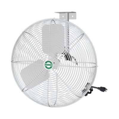 Image showing  20 in. 1-Speed Indoor EZ-Breeze HAF Basket Fan with Bracket and Cord, 1,625 CFM, White