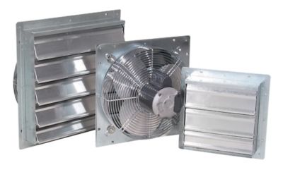 Image showing  12 in. Aluminum Shutter Fan with 10 ft. Cord, 115V, 1/10 HP, 1 Phase, 1 Speed