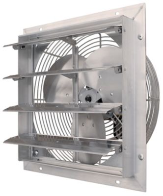 Image showing  16 in. 1-Speed Aluminum Shutter Fan, 1,034 CFM, 115/230V, 1/10 HP, 1 Phase