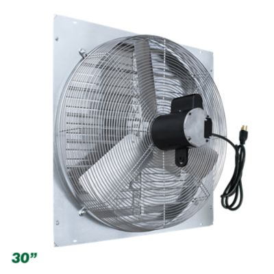 J&D Manufacturing Shutter Fan, 30 in. 230/460V 1/2HP 3PH 1/V SP Alum Shutter, VES303