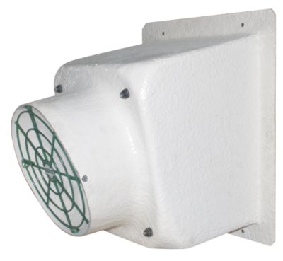 J&D Manufacturing 16 in. Tornado Fiberglass Direct Drive Exhaust Fan, 115/230V, 1/3 HP, 1 Phase, 1 Variable Speed, 3-Ply