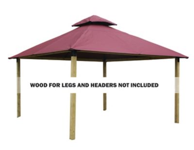 ACACIA 12 ft. SunDura Gazebo, Maroon