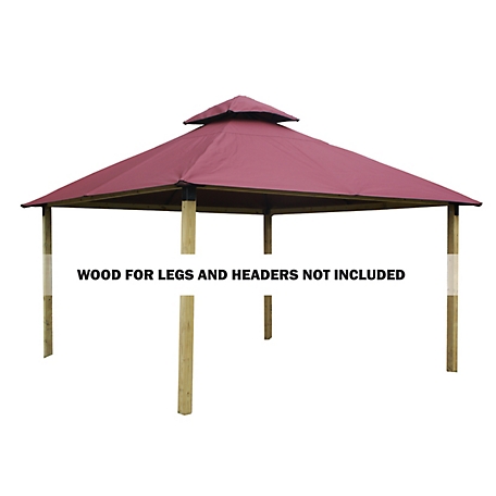 ACACIA 12 ft. SunDura Gazebo, Maroon