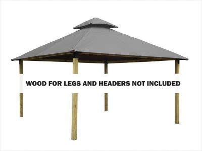 ACACIA 12 ft. SunDura Gazebo, Mist Gray