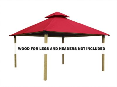 ACACIA 12 ft. SunDura Gazebo, Red