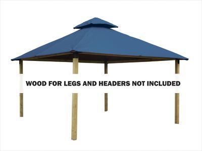 ACACIA 14 ft. SunDura Gazebo, Cobalt Blue