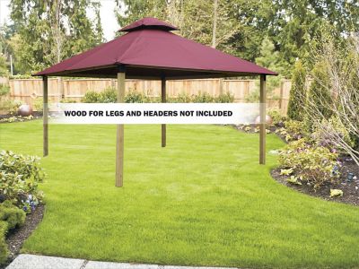 Image showing  14 ft. SunDura Gazebo, Maroon
