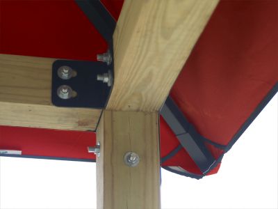 Image showing  14 ft. SunDura Gazebo, Red