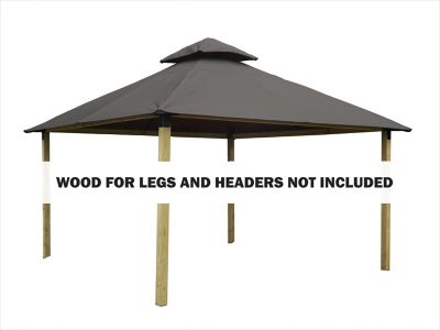 ACACIA 14 ft. SunDura Gazebo, Storm Gray