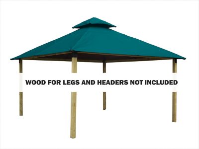ACACIA 12 ft. Outdura Gazebo, Aqua Marine