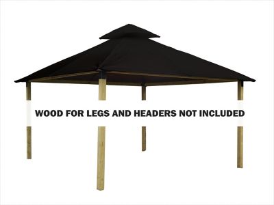 ACACIA 12 ft. Outdura Gazebo, Black