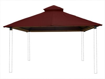 Image showing  12 ft. Outdura Gazebo, Burgundy