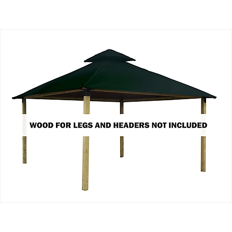 ACACIA 12 ft. Outdura Gazebo, Forest Green