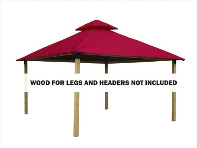 ACACIA 12 ft. Outdura Gazebo, Hibiscus