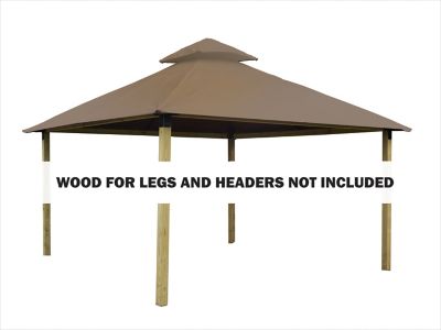 ACACIA 12 ft. Outdura Gazebo, Linen