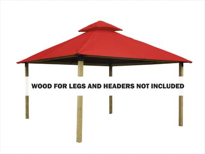 ACACIA 12 ft. Outdura Gazebo, Tangerine