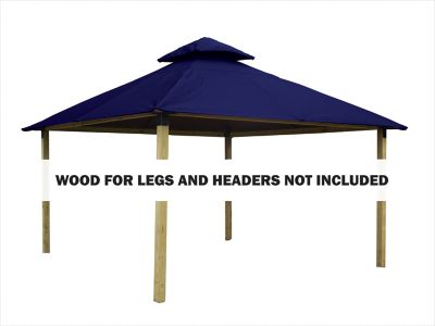 ACACIA 14 ft. Outdura Gazebo, Classic Royal