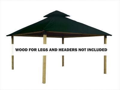 ACACIA 14 ft. Outdura Gazebo, Forest Green