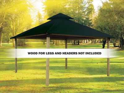 Image showing  14 ft. Outdura Gazebo, Forest Green