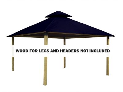 ACACIA 14 ft. Outdura Gazebo, Royal Haze