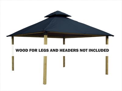 ACACIA 14 ft. Outdura Gazebo, Steel Blue