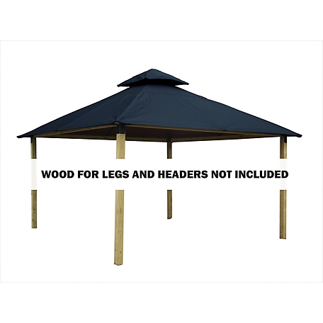 ACACIA 14 ft. Outdura Gazebo, Steel Blue