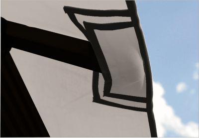 Image showing  14 ft. Replacement Canopy Top, Mist Gray