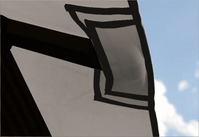 Image showing  14 ft. Replacement Canopy Top, Storm Gray