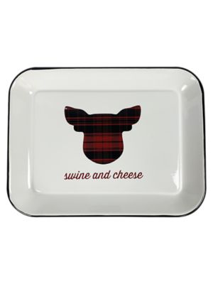 Bella Bug Swine and Cheese Enamel Tray