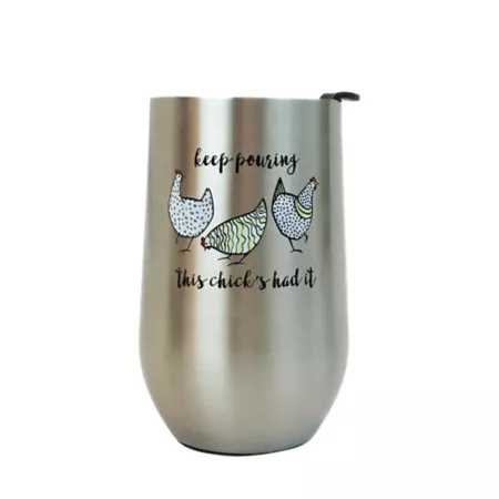 Bella Bug 15 oz Chicks Stainless Steel Wine Tumbler Tumblers