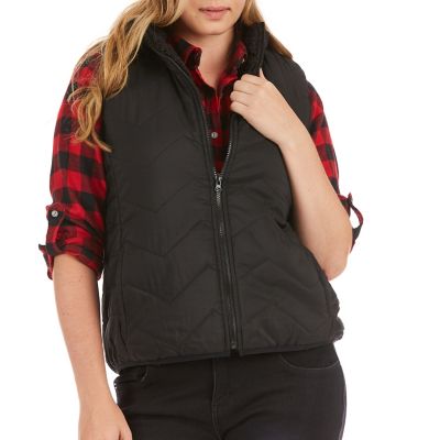 Smith's American Women's Butter Sherpa-Lined Quilted Vest