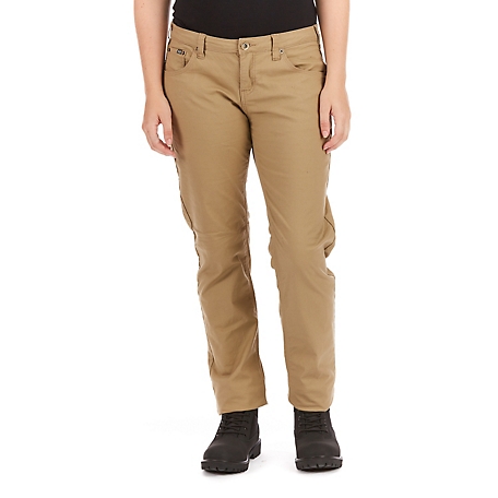 Smith's American Women's Relaxed Fit Mid-Rise Flannel-Lined Stretch Canvas  5-Pocket Pants at Tractor Supply Co.