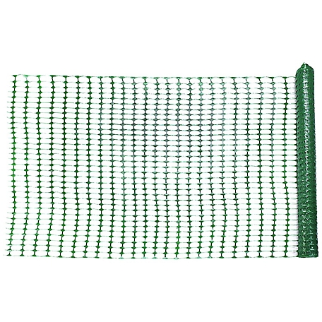 Mutual Industries 50 ft. x 4 ft. Warning Barrier Fence, Green