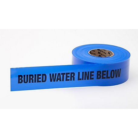 Mutual Industries 3 in. x 1,000 ft. Blue Non-Detectable Water Line Tape