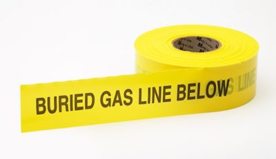 Mutual Industries 3 in. x 1,000 ft. Yellow Non-Detectable Gas Line Tape