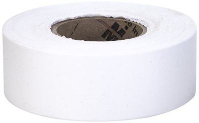 Mutual Industries 1-3/16 in. x 100 yd. Ultra Standard High Visibility Flagging Tape, White, 12-Pack