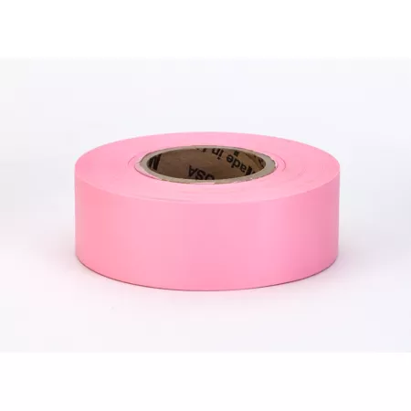 Mutual Industries 1-3/16 in x 100 yd Ultra Standard High Visibility Warning Tape Pink Pack of 12 Flagging Tape