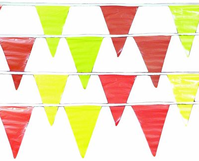 Mutual Industries Red/Yellow OSHA Perimeter Markers, 10-Pack