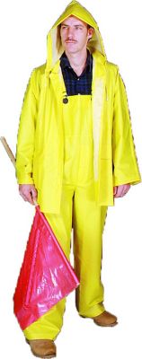 Mutual Industries Men's 3 pc. Hi-Vis PVC/Poly Rainsuit