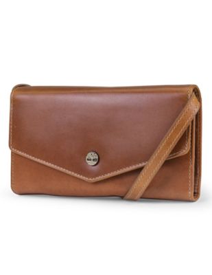 Timberland Buff Apache Leather Envelope Clutch Wallet