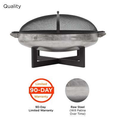 Image showing  La Porte Wood-Burning Fire Pit in Rust