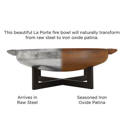 Image showing  La Porte Wood-Burning Fire Pit in Rust