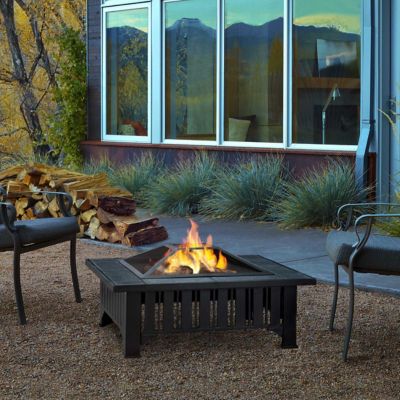Real Flame 33.6 in. Lafayette Wood-Burning Fire Pit