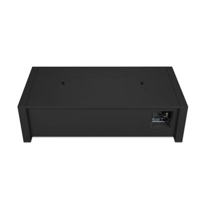 Image showing 7 th Real Flame 52 in. Keenan Rectangle Propane Fire Table, Black