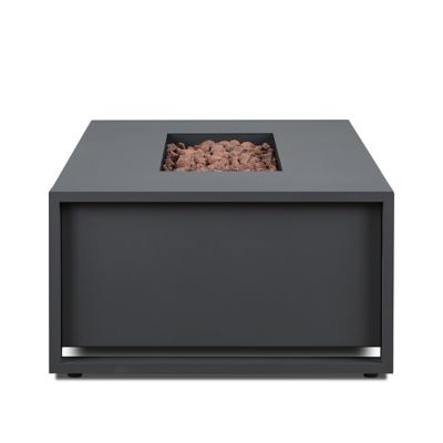 Image showing  52 in. Keenan Rectangle Propane Fire Table, Gray