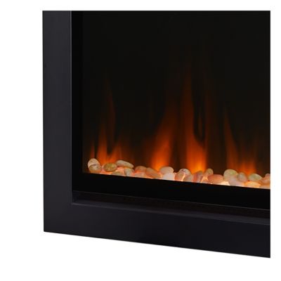Image showing 7 th Real Flame Electric Indoor Wall-Mounted/Recessed Fireplace Insert, 49 in.