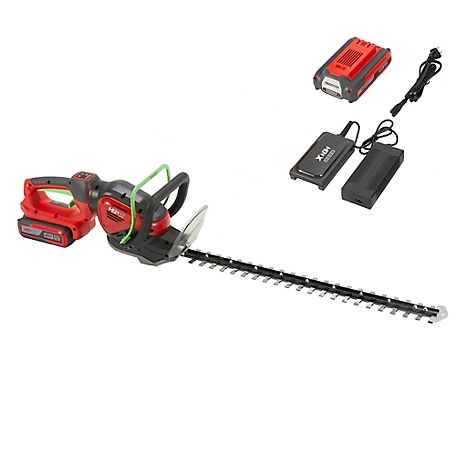 Henx 24 in. 40V Cordless Brushless Multi-Colored Hedge Trimmer with Charger and Battery